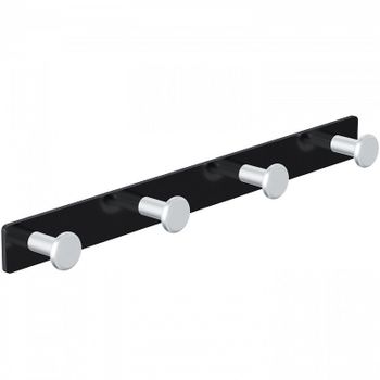 Вешалка для полотенец Damixa Jupiter DA7735900 Черный Хром — фото 1, Крючки для полотенец