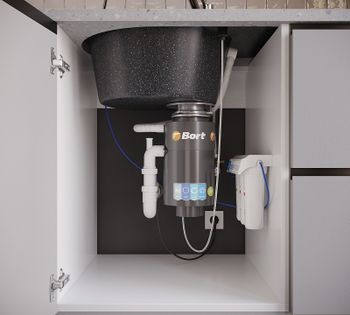 Кухонная мойка Domaci Бьелла DMC-18L DMC-18L-308 Черная — фото 7, Кухонные мойки