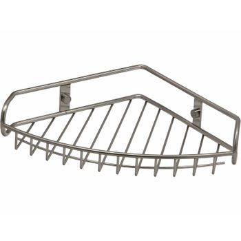 Полка корзина WasserKRAFT Ammer K-1511 угловая Хром матовый — фото 1, Полки для ванной и душа