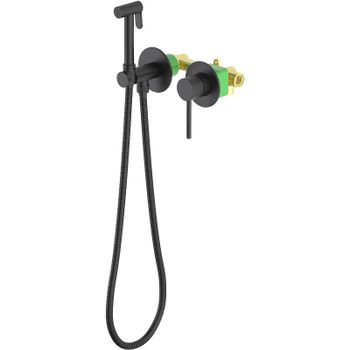 Гигиенический душ со смесителем Timo Saona 2339/03SM Черный матовый — фото 1, Гигиенические души