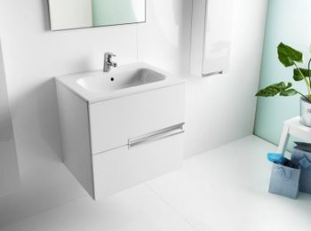 Тумба под раковину Roca Victoria Nord Ice Edition 60 ZRU9302730 подвесная Белая — фото 3, Тумбы под раковину