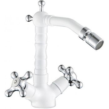 Смеситель для биде Cezares Retro RETRO-C-BS2-BLC Белый глянцевый — фото 1, Смесители для биде