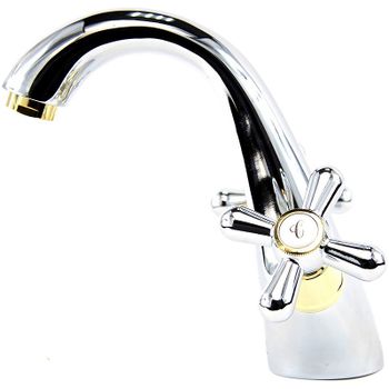 Смеситель для раковины Webert Armony AM700102017 Хром Золото — фото 2, Смесители для раковины