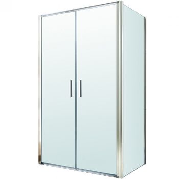 Душевой уголок Berges Legos LS-3 120х90 061052 профиль Хром стекло прозрачное — фото 1, Прямоугольные душевые уголки