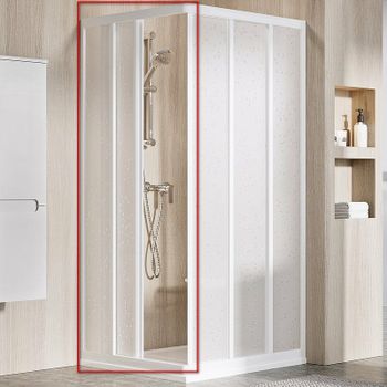 Душевая дверь Ravak Supernova ASRV3-80 198 15V401R211 профиль Белый витраж пластик Pearl — фото 1, Раздвижные душевые двери