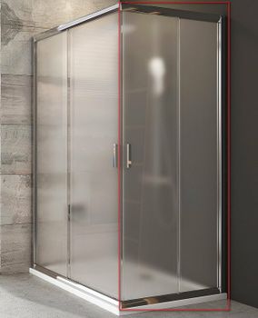 Душевая дверь Ravak Blix BLRV2К-80 1XV40C00ZG профиль Хром стекло Grape — фото 1, Раздвижные душевые двери