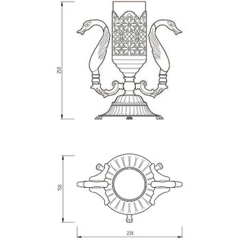 Стакан для зубных щеток Migliore Luxor 26215 Золото — фото 3, Стаканы для зубных щеток