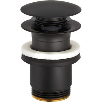 Донный клапан Kludi 1042639-00 click-clack Черный матовый — фото 1, Донные клапаны