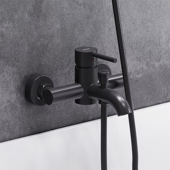 Смеситель для ванны Damixa Scandinavian Pure 361000300 Черный матовый — фото 3, Смеситель для ванны