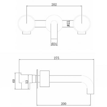 Смеситель для раковины Abber Wasser Kreis AF81122G Золото матовое — фото 3, Смесители для раковины