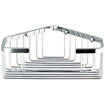 Полка корзина Frap F351 угловая Хром — фото 1, Полки для ванной и душа