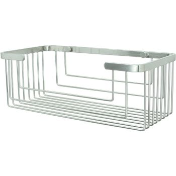 Полка корзина WasserKRAFT K-711N Никель — фото 1, Полки для ванной и душа