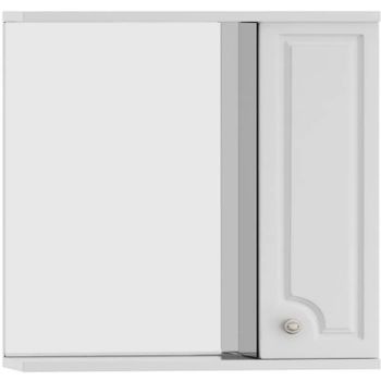 Зеркало со шкафом Dorff Tradition 75 R M95MPR0751WG32 с подсветкой Белое — фото 1, Зеркальные шкафы в ванную