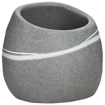 Стакан для зубных щеток Ridder Little Rock 22190107 Серый — фото 1, Стаканы для зубных щеток