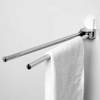 Полотенцедержатель WasserKRAFT Leine K-5031W поворотный Хром — фото 2, Полотенцедержатели