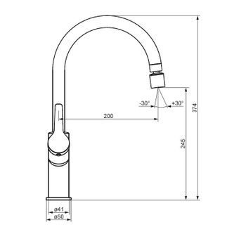 Товар: Смеситель для кухни Damixa Eclipse 310722000 Хром - фото 4 Смеситель для кухни Damixa Eclipse 310722000 Хром — фото 4, Смесители для кухни
