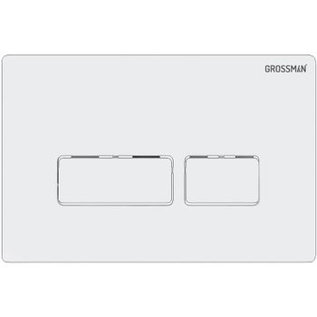 Клавиша смыва Grossman Pragma 700.K31.03.000.000 Белая глянцевая — фото 1, Кнопки смыва
