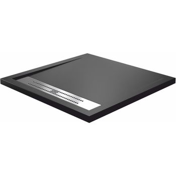 Душевой поддон из искусственного камня WasserKRAFT Abens 90x90 20T03 Черный матовый — фото 1, Душевые поддоны из искусственного камня