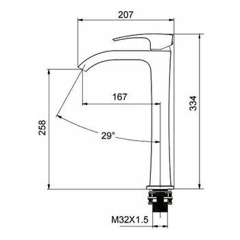 Смеситель для раковины Gappo G07 G1007-81 Хром — фото 12, Смесители для раковины