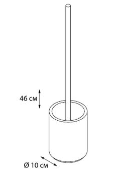 Ершик для унитаза Fixsen Rich FX-251-5 Золото, бежевый — фото 2, Ершики для унитаза
