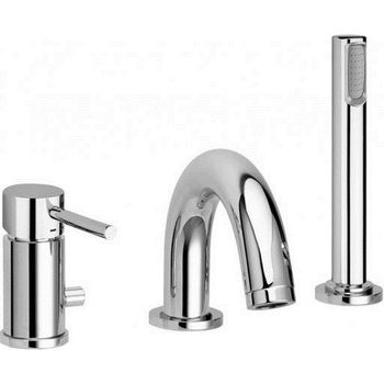 Смеситель на борт ванны Paffoni Birillo LIG040LCR Хром глянцевый — фото 1, Смесители на борт ванны