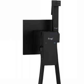 Гигиенический душ со смесителем Frap H802-6 F72802-6 Черный матовый — фото 1, Гигиенические души