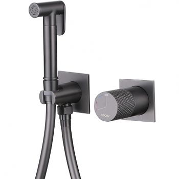 Гигиенический душ со смесителем Abber Rund AF8725NG Никель — фото 1, Гигиенические души