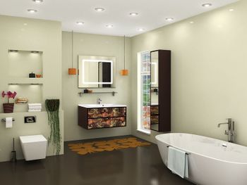 Зеркало Aquaton Римини 100 1A136902RN010 с подсветкой с сенсорным выключателем с подогревом — фото 4, Зеркала в ванную комнату