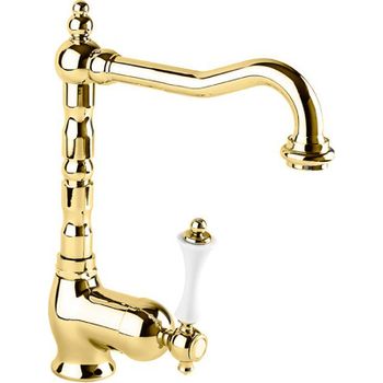 Смеситель для раковины Cezares Margot MARGOT-LSM2-03/24-Bi Золото 24 карат — фото 1, Смесители для раковины