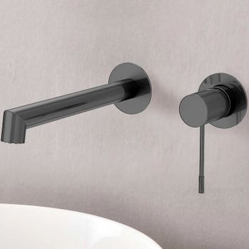 Смеситель для раковины Vincea Desire VBFW-1D1GM Вороненая сталь — фото 1, Смесители для раковины