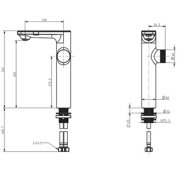 Смеситель для раковины Berges Morans 076004 с термостатом Черный матовый — фото 10, Смесители для раковины