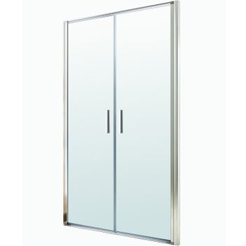 Душевая дверь Berges Legos LS-3 120 062027 профиль Хром стекло прозрачное — фото 1, Распашные душевые двери