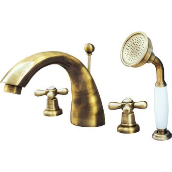 Смеситель на борт ванны Rav Slezak Morava retro MK169.5SSM Бронза — фото 1, Смесители на борт ванны