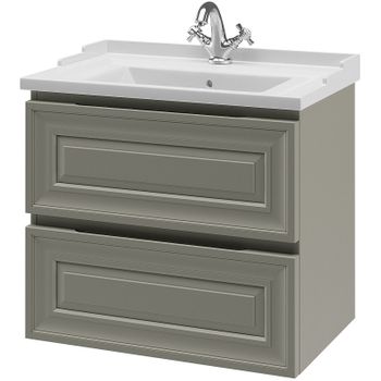 Тумба под раковину Caprigo Ponza 70 13520-030.000.00.20 подвесная Серая матовая — фото 1, Тумбы под раковину