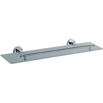 Стеклянная полка Haiba HB1707 Хром — фото 1, Полки для ванной и душа