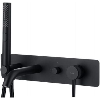 Смеситель для ванны Allen Brau Priority 5.31006-31 Черный матовый — фото 1, Смеситель для ванны