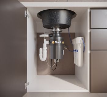 Кухонная мойка Domaci Бьелла DMC-05 GWS-05-308 Черная — фото 6, Кухонные мойки