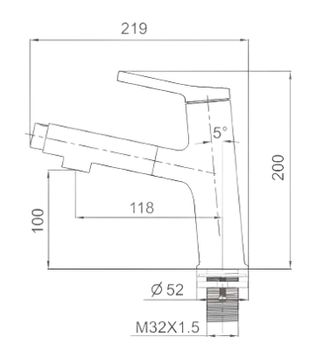 Смеситель для раковины Gappo G1052-76 Черный матовый — фото 12, Смесители для раковины