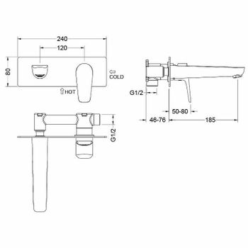 Смеситель для раковины Aquatek Бетта AQ1113MB Черный матовый — фото 6, Смесители для раковины