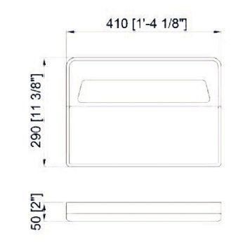Диспенсер туалетных подкладок Nofer 04026.2.W Белый — фото 4, Диспенсеры для покрытий на унитаз