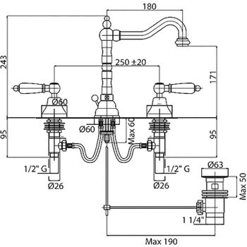 Смеситель для раковины Cezares First-BLS2-01-M Хром — фото 2, Смесители для раковины