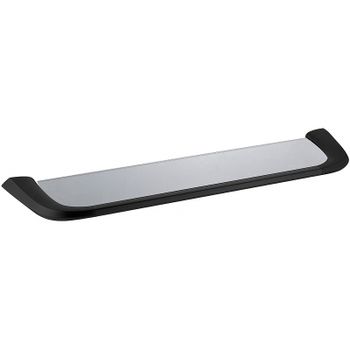 Стеклянная полка Abber Nord AA1555B Черная матовая — фото 1, Полки для ванной и душа