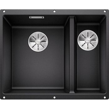 Кухонная мойка Blanco Subline 340/160-U L 523548 Антрацит — фото 1, Кухонные мойки
