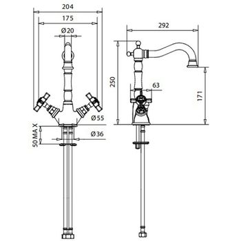 Смеситель для кухни Migliore Princeton 18297 Медь — фото 2, Смесители для кухни
