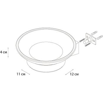 Мыльница Fixsen Trend Gold FX-99008 Золото-сатин — фото 3, Мыльницы