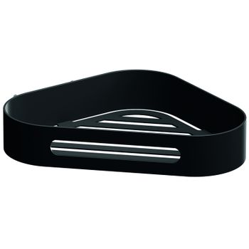 Полка корзина Sonia Accessories 176519 угловая Черная матовая — фото 1, Полки для ванной и душа