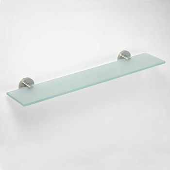 Стеклянная полка Bemeta Neo 104102045 Нержавеющая сталь — фото 2, Полки для ванной и душа