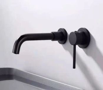 Смеситель для раковины Orange Karl M05-722b Черный — фото 6, Смесители для раковины