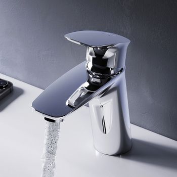 Смеситель для раковины AM.PM Spirit V2.1 F71A82100 с донным клапаном Хром — фото 3, Смесители для раковины