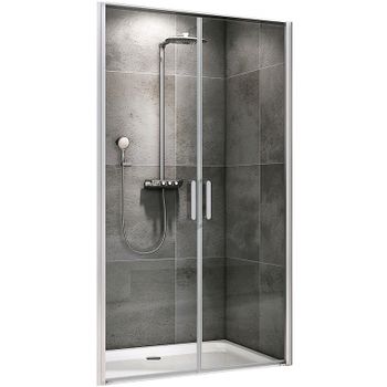 Душевая дверь Abber Sonnenstrand 100 AG04100C профиль Хром стекло прозрачное — фото 1, Распашные душевые двери